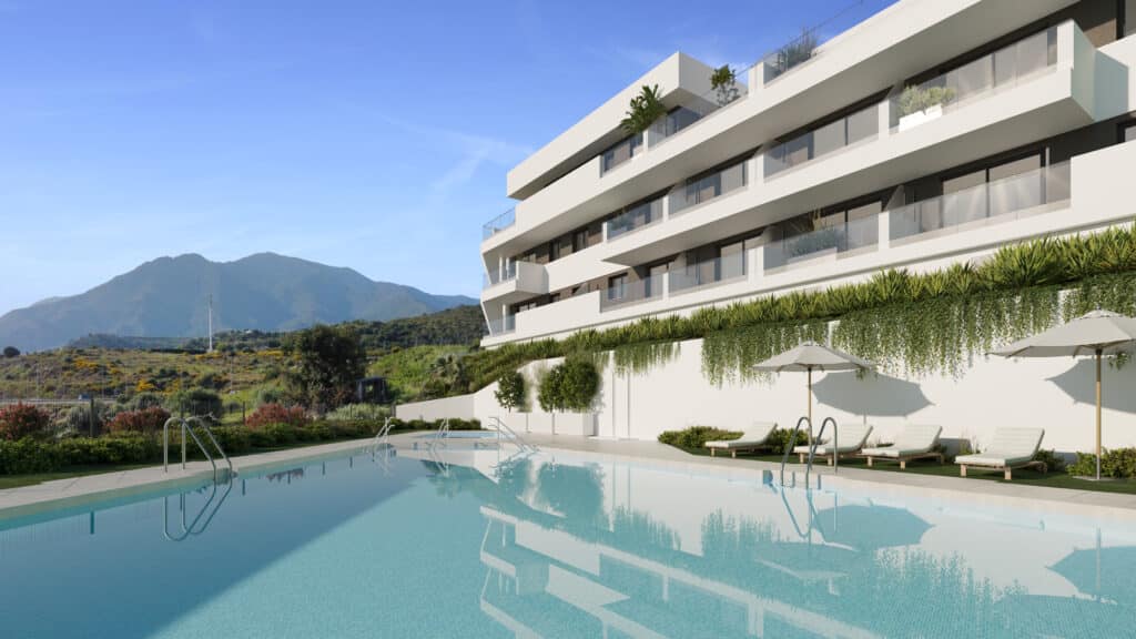 2 bedroom apartment on plan for sale in Estepona